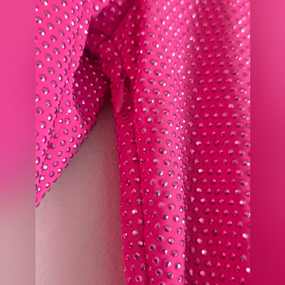 Cult Gaia Nicole Dress in Dragonfruit Cut Out Asymmetrical Mini Dress XS - Picture 5 of 16